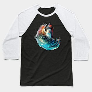 Lighthouse Sea World Ocean Beauty Discovery Travel Baseball T-Shirt